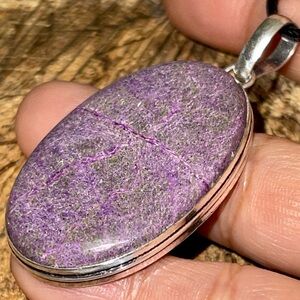 “Peace of Mind Stone” Purpurite Pendant 2 1/4”